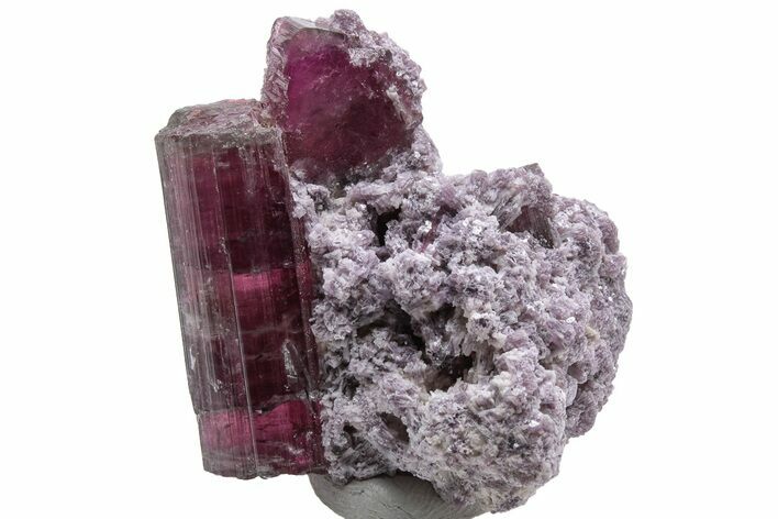 Rubellite Tourmaline with Lepidolite - Cruzeiro Murta, Brazil #217171